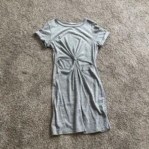 Knot cutout mini dress Urban Outfitters